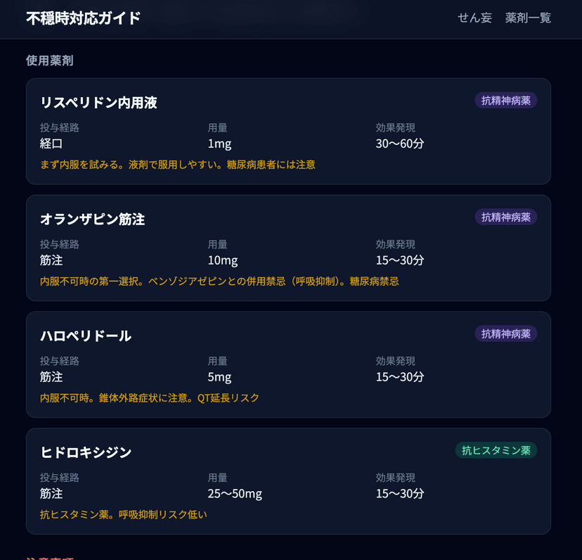 不穏時対応ガイド スクリーンショット 3